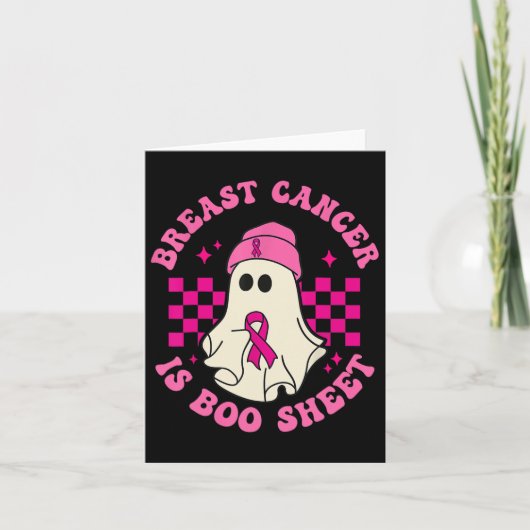 乳がんはブシートハロウィーン乳がん カード (正面)