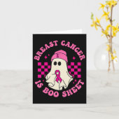 乳がんはブシートハロウィーン乳がん カード (黄色い花)