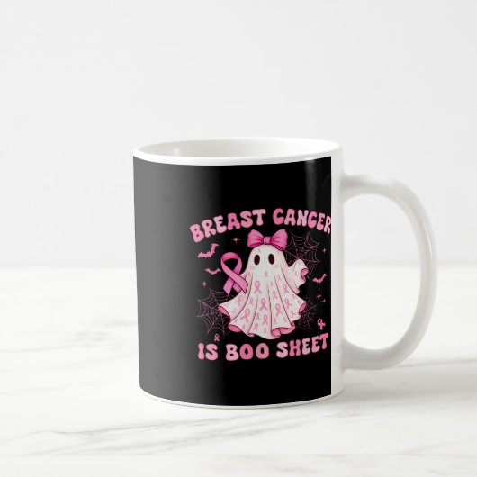 乳がんはブシートハロウィーン乳がん コーヒーマグカップ (右)