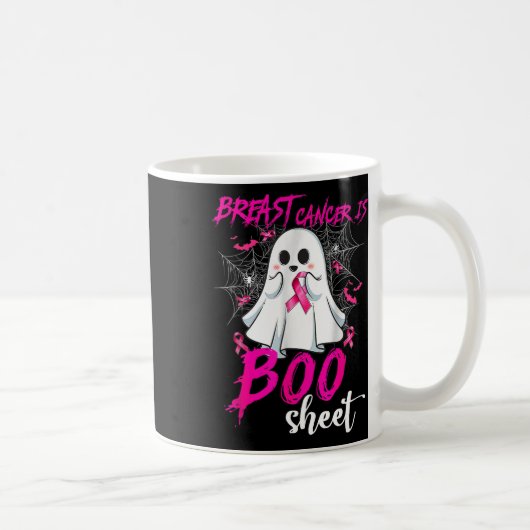 乳がんはブシートハロウィーン乳がん コーヒーマグカップ (右)