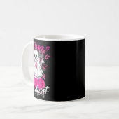 乳がんはブシートハロウィーン乳がん コーヒーマグカップ (正面左)