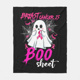 乳がんはブシートハロウィーン乳がん フリースブランケット