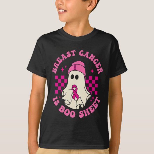 乳がんはブシートハロウィーン乳がん Tシャツ (正面)