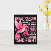 乳がんは私が決して乳房を計画しなかった旅である カード (黄色い花)