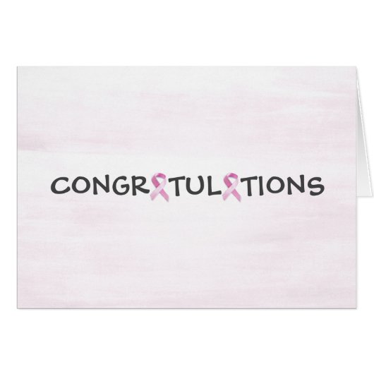 乳がんを克服したおめでとう (正面横)