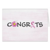 乳がんを克服したおめでとう (正面横)