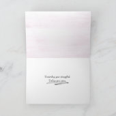 乳がんを克服したおめでとう カード (内部)