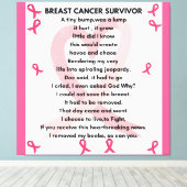 乳がんを克服したウォールアート キャンバスプリント (インサイチュ (ウッドフロア))