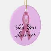 乳がんを克服したオーナメント10年 セラミックオーナメント (右)