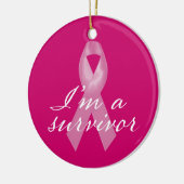乳がんを克服したオーナメント セラミックオーナメント (左)