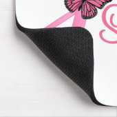 乳がんを克服したリボン マウスパッド (コーナー)