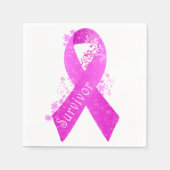 乳がんを克服したヴィンテージ スタンダードカクテルナプキン (正面)