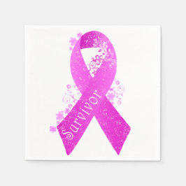 乳がんを克服したヴィンテージ スタンダードカクテルナプキン