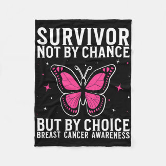 乳がんを克服した乳がん認識度 フリースブランケット