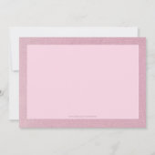 乳がんを克服した人のお祝い招待状 招待状 (裏面)