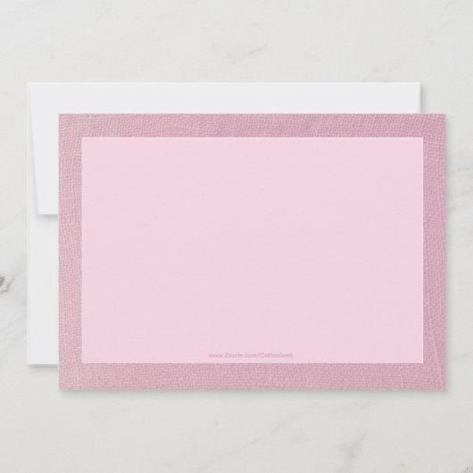 乳がんを克服した人のお祝い招待状 招待状 (裏面)