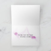 乳がんを克服した人のためのピンクリボン カード (内部)