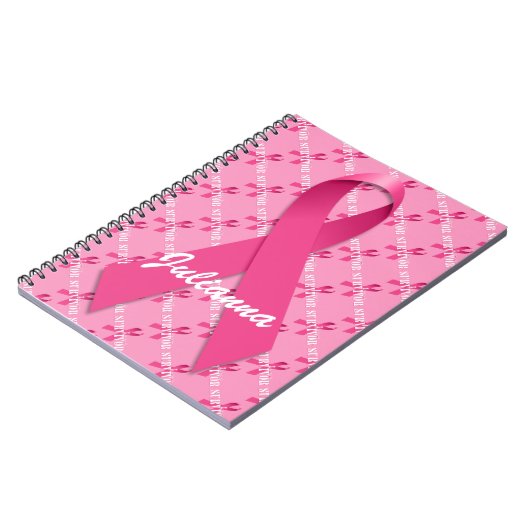 乳がんを克服した人の旅 ノートブック (左側)