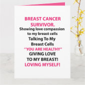 乳がんを克服した人 カード (黄色い花)