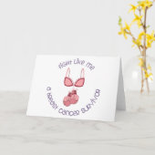 乳がんを克服した人 カード (黄色い花)