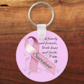 乳がんを克服した人 キーホルダー (正面)