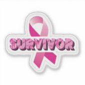 乳がんを克服した人 シール (正面)