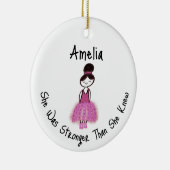 乳がんを克服した人 セラミックオーナメント (右)