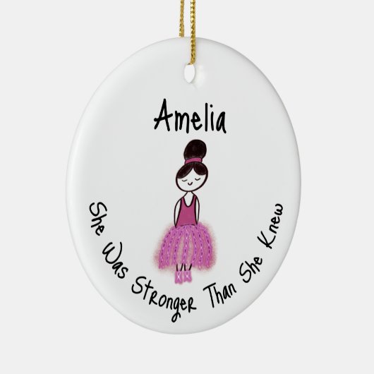 乳がんを克服した人 セラミックオーナメント (右)