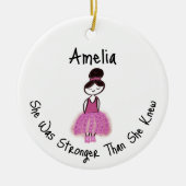 乳がんを克服した人 セラミックオーナメント (正面)