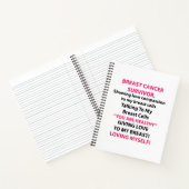 乳がんを克服した人 ノートブック (内部)