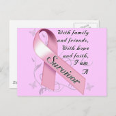 乳がんを克服した人 ポストカード (正面/裏面)