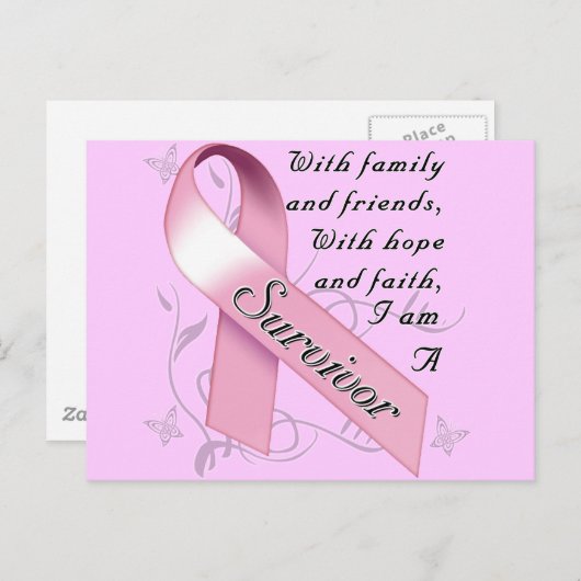 乳がんを克服した人 ポストカード (正面/裏面)