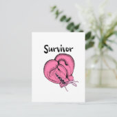 乳がんを克服した人 ポストカード (スタンド正面)