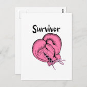 乳がんを克服した人 ポストカード (正面/裏面)