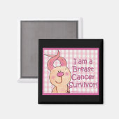 乳がんを克服した人 マグネット (正面/裏面)