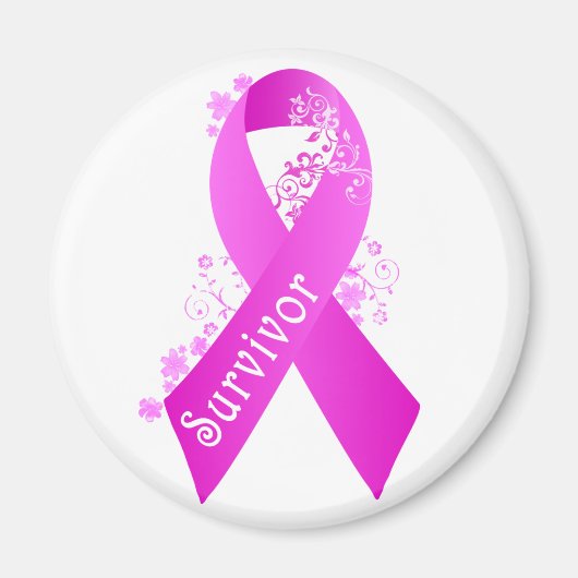 乳がんを克服した人 マグネット (正面)