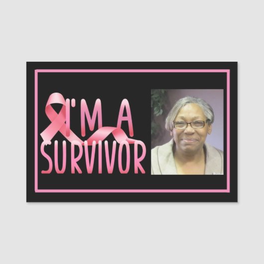 乳がんを克服した人 名札 (正面)