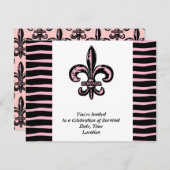 乳がんを克服した人 招待状 (正面/裏面)