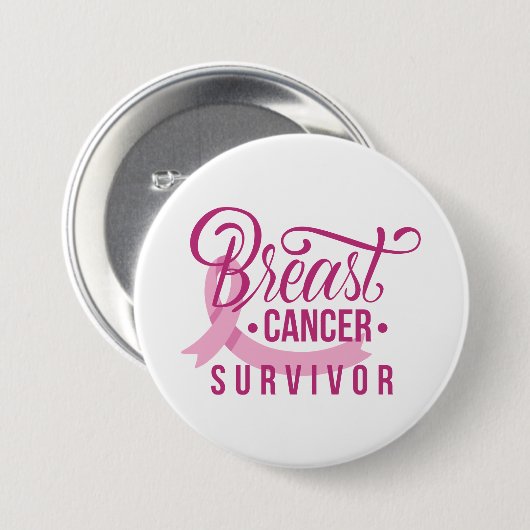 乳がんを克服した人 缶バッジ (正面&裏面)