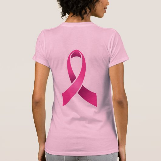 乳がんを克服した人 Tシャツ (裏面)