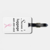 乳がんを克服した手荷物タグ ラゲッジタグ (裏面横)