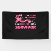 乳がんを克服した月々の乳がん支援 横断幕 (横)