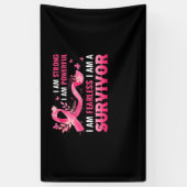 乳がんを克服した月々の乳がん支援 横断幕 (縦)