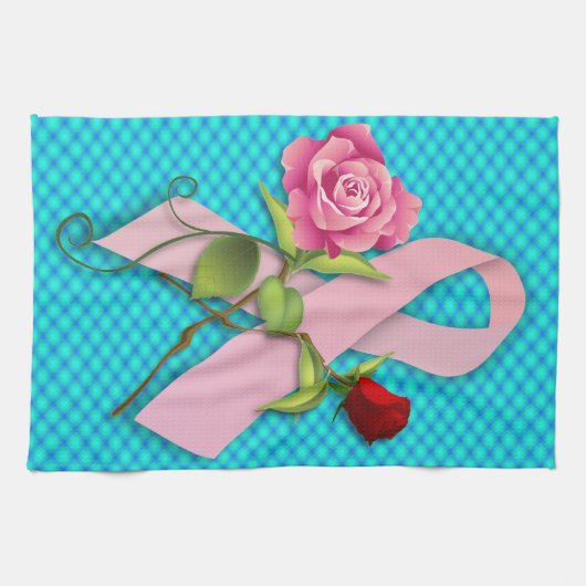 乳がんを克服した者のための閉鎖 キッチンタオル (横)