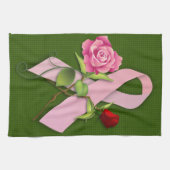 乳がんを克服した者のための閉鎖 キッチンタオル (横)