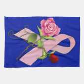 乳がんを克服した者のための閉鎖 キッチンタオル (横)