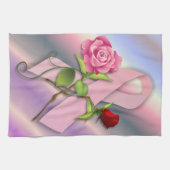 乳がんを克服した者のための閉鎖 キッチンタオル (横)