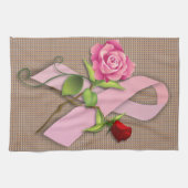 乳がんを克服した者のための閉鎖 キッチンタオル (横)