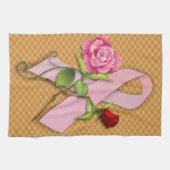 乳がんを克服した者のための閉鎖 キッチンタオル (横)