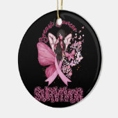 乳がんを克服した認識度ピンクリボンビュート セラミックオーナメント (左)
